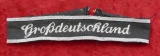 Rare German Panzer Grossdeutschland Cuff Title