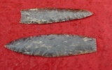 Pair of Knife River Spear Points