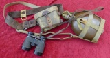 WWII Japanese Belt, Binoculars & Canteen