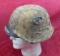 WWII German Helmet w/Camo Cover