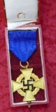 German WWII Boxed 40 Year Service Medal in Gold