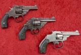 Lot of 3 Antique Top Break Revolvers