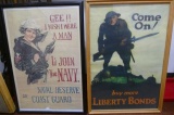 Pair of framed Liberty Bond Posters