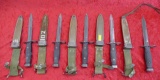 Lot of 5 US M7 Bayonet & M81 Sheaths