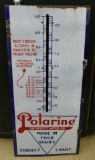 Enamel Polarine Motor Oil Thermometer Sign