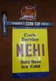 3 Metal Grocery Store Signs