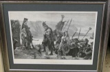 Vintage Viking Farmed Lithograph