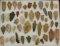 Lot 48 stone arrowheads