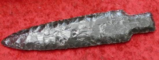 7" Black Obsidian Spear Point