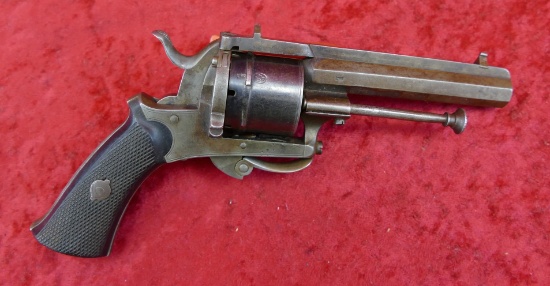 Belgium Folding Trigger Pin Fire Revolver