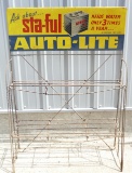 Vintage Sta-Ful Auto-Lite Battery Rack