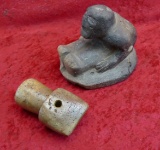 Pair of Effigy Pipes