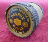 Large Wooden Keg Laflin & Rand Orange Rifle Powder