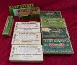 168 rounds of Assorted 25 REM Ammo