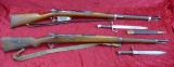 Pair of Military Mausers & Bayonets