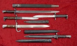 Lot of 5 Collectible Military Bayonets