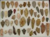 Lot 48 stone arrowheads