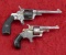 Pair of Antique Engraved Spur Trigger Revolvers