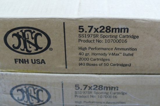 Lot of 4,000 rounds of FN 5.7x28mm Ammunition