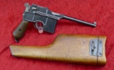 Mauser Cone Hammer Pistol w/matching ShoulderStock