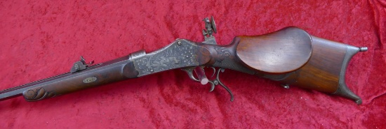 Fine Engraved German Schuetzen Rifle