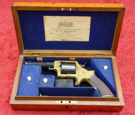 Cogswell & Harrison Cased 30 cal Rim Fire Revolver