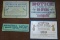 Lot of 4 Contemporary Metal Sporting Signs