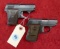 Pair of Astra 22 & 25 cal Pocket Pistols