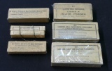 6 Vintage Military Cartridge Boxes