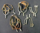 Lot of 5 Sets of US Cavalry Spurs