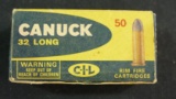 Box of Canuck 32 Long Rim Fire Ammo 50 rounds