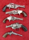Lot of 5 Antique Pistols