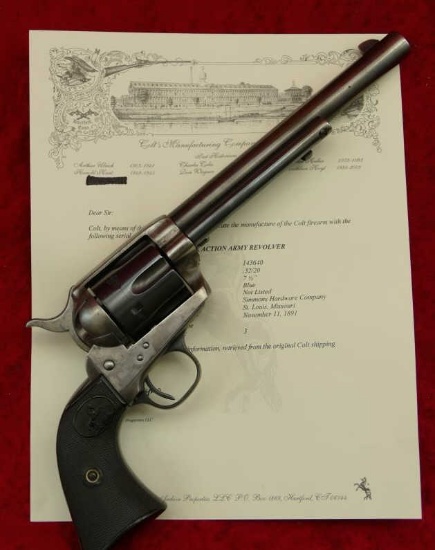 Excellent Colt 1873 SA 32-20 1891