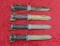 4 US M7 Bayonets w/Scabbards