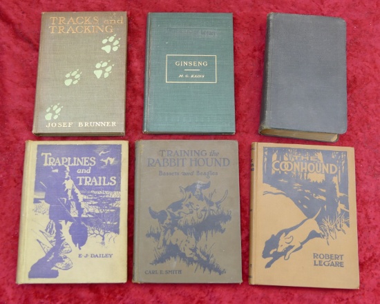 Lot of 6 Small Vintage Sporting Books
