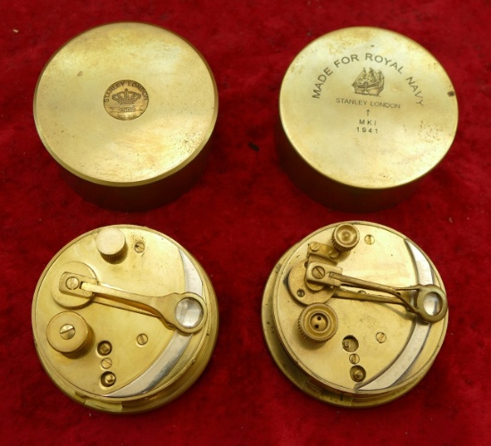 Pair of WWI & WWII British Sextants