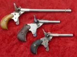 Lot of 3 Small Parlor Pistols
