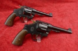 Pair of S&W Brazilian Model 1937 45 DA Rev