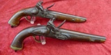 Pair of European Flintlock Military Pistols