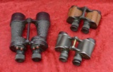 Lot of 3 Military Binoculars