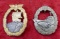 Pair of WWII Nazi Kriegsmarine Badges