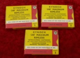 3 Boxes of KYNOCH 240 Magnum Rimless H&H Ammo
