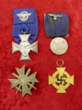 WWII Nazi Ribbon & Badge Lot