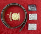 Grouping of WWII German Belt Buckles