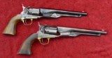 Pair 1860 Fluted Cylinder Army Replica Revolvers
