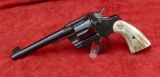 Colt Officers Model 38 Heavy Bbl w/Stag Grips