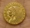 1913 US Indian Head $2 1/2 Gold Coin