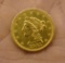 1845 US $2 1/2 Gold Coin