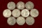 Lot of 10 Mixed Morgan Silver Dollars 1880 & 1890s