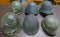 Lot of 6 Various Foreign Military Helmets